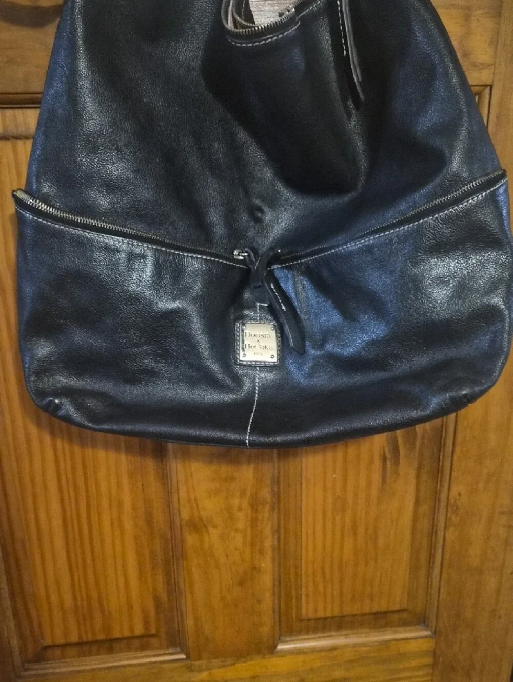 Dooney & Bourke Black Leather Shoulder Hobo Bag